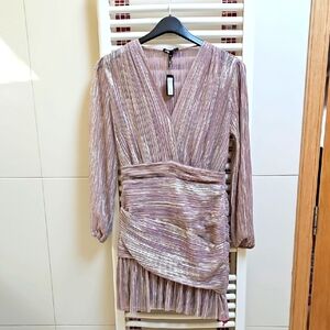 MAJE Elegant Metallic Dress